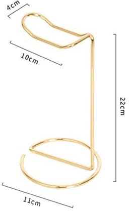 Metalen hoofdtelefoonstandaard - Koptelefoonhouder, tafel- en bureau-organizer (Goud) — thumbnail 2