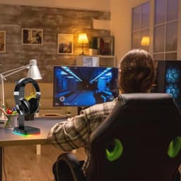 Hoofdtelefoonhouder RGB USB HUB voor Over-Ear Hoofdtelefoons en Gaming Headsets — thumbnail 2
