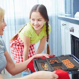 Siliconen Bakplaat Set voor Oven - Herbruikbare Antiaanbak Bakplaten voor Airfryer en Magnetron, Veilig en Makkelijk Schoon te Maken — thumbnail 2