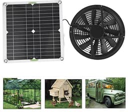 Zonne-ventilator voor lagere binnentemperaturen in dierenhokken en kassen — thumbnail 1