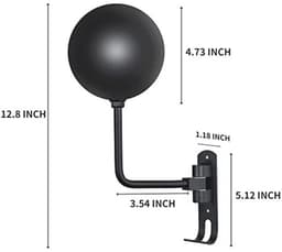 Helm Muurbevestiging voor Motor- en Fietshelmen - 180 Graden Rotatie met 2 Haken - Accessoires voor Jassen en Hoeden — thumbnail 2