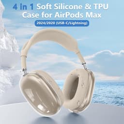 Krasbestendige Beschermhoes Set voor Draadloze Hoofdtelefoon - TPU Stootvaste Cover (Oorschelpen & Hoofdband) — thumbnail 4