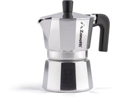 Espressomachine voor een halve kop koffie met ant-druppelsysteem en siliconen afdichting