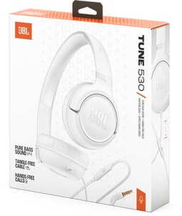 JBL Tune 530 - Bedrade On-ear Koptelefoon - Hoofdtelefoon met Kabel & Microfoon - 3.5 mm Aansluiting - JBL Pure Bass - Voor iPhone, Samsung, Tablet & Laptop - Wit — thumbnail 5