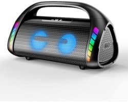 Draagbare Bluetooth Speaker met 100W Vermogen, Diepe Bass en LED Verlichting