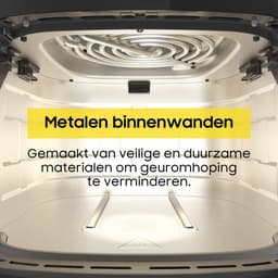 Dewelling AF80D10 – XL 9L Airfryer – Heteluchtfriteuse met 2350W krachtige prestaties – 360° hete luchtcirculatie – Voor krokante en gezonde resultaten — thumbnail 6