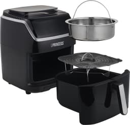 Princess 182080 Steam Airfryer 6,5L – 2-in-1 Stoomoven & Heteluchtfriteuse – 1700W – 8 Programma’s – Digitaal Display – Gezond Koken – Zwart — thumbnail 2
