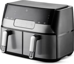 MMP® Dubbele Airfryer - Heteluchtfriteuse - Duo Airfryer - 9 L - 35x39x31cm - Zwart — thumbnail 1