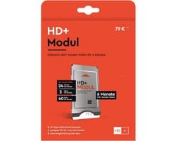 CI+ module voor satellietontvangst - 6 maanden HD+ zenderpakket