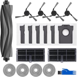 18 Stuks Accessoires geschikt voor Dreame X40 PRO/X40Ultra/L40 Ultra Robotstofzuiger - 1 Hoofdborstel, 2 Filters, 4 Zijborstels, 4 Dweildoeken, 6 Stofzakken, 1 Reinigingsborstel — thumbnail 1