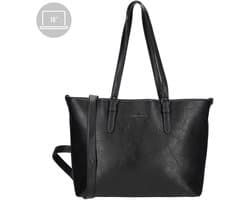 Enrico Benetti Julia shopper – 15 inch laptop – dames laptoptas - Werktas dames - 65019 – Zwart