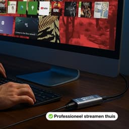Skoov HDMI Capture Card Incl. USB-C Adapter - Video/Game Capture - HDMI naar USB - 1080P HD - Cam link - Video grabber - Streamen — thumbnail 5