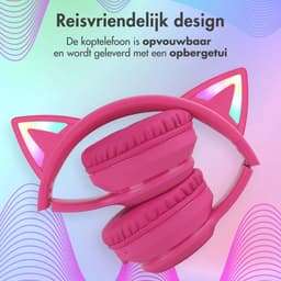 imoshion Kinder Koptelefoon Kattenoortjes - Bluetooth en Decibelbegrenzer - Draadloze Koptelefoon Kinderen — thumbnail 10