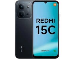 Smartphone-Redmi 15C-4GB+128GB-Middernacht Zwart