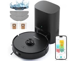 Lubluelu L15 Max – Robotstofzuiger & Dweilcombinatie – 5500 Pa Zuigkracht – LiDAR Navigatie – App & Spraakbediening