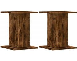 Set van 2 Speaker Stands Hout 30x30x40 cm - Universele Luidspreker Platformen