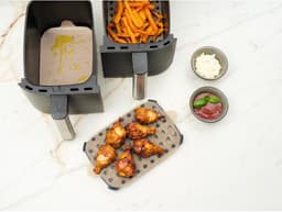 Nostik Airfryer Bakvellen 2 Stuks Vierkant Pfas Vrij 24x24cm — thumbnail 2