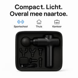 Massage Gun - Massage Pistool - Massage Gun Professioneel - 6 Opzetstukken - Sport en Relax Massage Apparaat — thumbnail 2