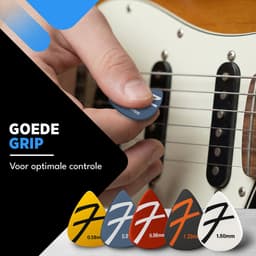 Finesse Nylon Plectrum voor Gitaar - 15 Stuks - met Plectrum Houder - Plectrums - Guitar Pick — thumbnail 4