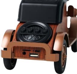 RetroDrive Bluetooth Speaker met FM Radio – Vintage Auto Design – 5W Speaker – Bluetooth 5.4 – TWS Pairing – TF/USB/AUX — thumbnail 3