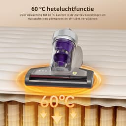 Huisstofmijt Stofzuiger - Draagbare Vacuümmatrasreiniger - Vermogen 700 W - Met UV-Sterilisatie - HEPA-Filter - Dubbel Cyclonisch Filtersysteem En Kwaliteitscertificaat — thumbnail 2