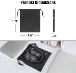 Lichte hoofdtelefoonhoes voor gaming- en draadloze koptelefoons - Klein en draagbaar — thumbnail 3