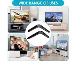 Candala Universele standaard televisie voor TCL televisie standaard geschikt voor de meeste 28 32 40 43 49 50 55 58 65 inch LED LCD TV universele standaard tv met bevestigingsschroeven en antislip rubberen