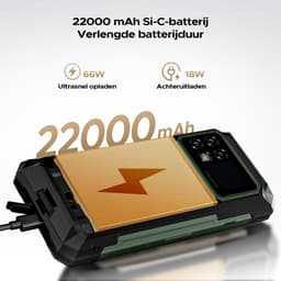 DOOGEE S200 Max 5G AI Outdoor-telefoon-22000 mAh/66 W batterij-36 (16 + 20) GB+512 GB-Android 15-6,72inch FHD+120 Hz-scherm aan de voorkant-1,3-inch scherm aan de achterkant-108 MP+20 MP nachtzicht+32 MP camera's-Dubbele 120 LM kampeerlamp-WiFi 6-NFC — thumbnail 7