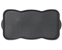 Schoen lekbak voor binnen en buiten - Onderlegplaat voor schoenen en huisdieren - Zwart 38x75 cm