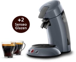 Philips Senseo koffiepadmachine – Crema Plus – 1 of 2 koffie tegelijk - Blauw - Inclusief 2 Senseo glazen - HD7806/52 — thumbnail 3