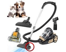 AG3400 Stofzuiger Zonder Zak - Stofzuigers - Vacuum Cleaner Zakloos - Geschikt Voor Dierenharen - Extra Lange Kabel - 850W - Sterke Zuigkracht - Zwart/Goud