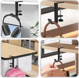 Opbergtas voor hoofdtelefoon-hoofdtelefoon-headset-desktop-gamehoofdtelefoon-sleutelhanger-zak-enkellaags-wit — thumbnail 5