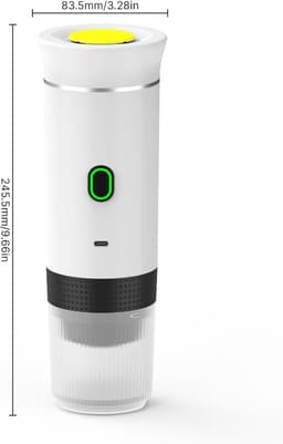 DnA® Draagbare Koffiemachine - Blender To Go - Draagbare Blender - Wit - ‎27cm x 9cm x 9cm — thumbnail 2