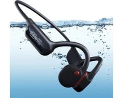 Koptelefoon met beengeleiding, 32 GB opslagruimte, IPX8 waterdichte zwemkoptelefoon, MP3-sportkoptelefoon, draadloze Bluetooth 5.3-koptelefoon.