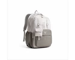 TK-S Rugzak, Bruin en Ruim, 30 Liter, 17,3 inch laptop, drankflesvak. (50x30x20cm)