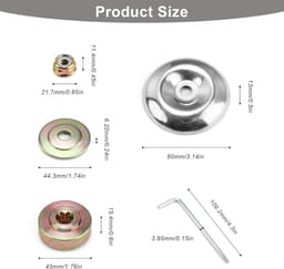 10 stuks bosmaaieraccessoires, reserveonderdelen voor bosmaaier, bosmaaier, reserveonderdelen, geschikt voor reserveonderdelen voor bosmaaiers en grasmaaiers — thumbnail 2