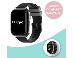 Traqio TRQ10 - GPS horloge kinderen - gps horloge kind - kinderhorloge bellen - gps tracker kinderhorloge - kinderhorloge met gps - kinderhorloge - Kinder smartwatch GPS - GPS horloge school - Zwart