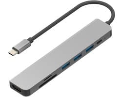 Type-C naar HDMI 4K HD dockingstation, USB 3.0 hub, multifunctioneel 7-in-1 USB-C dockingstation