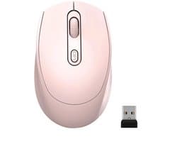Draadloze Gaming Muis - Draadloze Bluetooth Muis - Ergonomisch - Gaming muizen - Extra Stil - Draadloze muis - Stil - USB Nano-ontvanger - USB-opladen - Geschikt voor laptops, Chromebooks, pc's, Macs en Windows - Roze