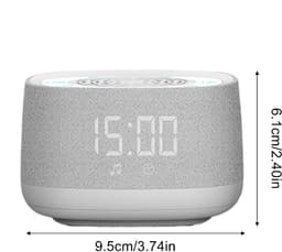 longziming -Draadloze Geluidsmachine – Compact Ontspanningsapparaat met Timer – Rustgevende Geluiden – Voor Slaap, Studie & Reizen – Wit — thumbnail 2