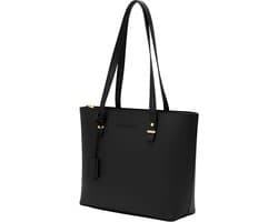 Dames tassen - schoudertas zwart Sophie Siero® - Dames tas en Shopper - Werktas - Schooltas - Geschikt voor Laptop 15 inch en A4 - Tote bag
