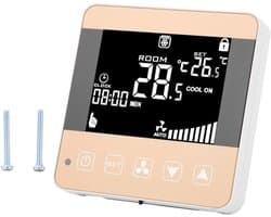 Digitale Temperatuurregelaar voor Ventilatorconvector (Fan Coil) - Slimme Centrale Verwarming & Koeling Thermostaat