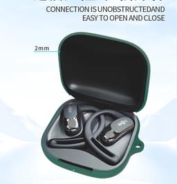 Ultradunne siliconen beschermhoes voor Shokz OpenFit Air - Valbescherming en draagbaarheid in het rood — thumbnail 4