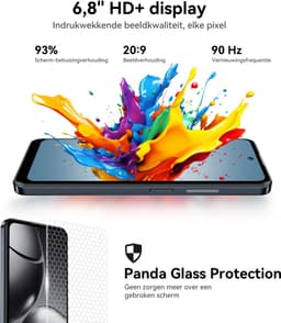 HOTWAV Note 13 Max mobiele telefoon senioren - Smartphone - 256GB - Zwart - mobiele telefoon zonder abonnement - 2 jaar garantie - Met Transparante Hoes - 4G Dual SIM — thumbnail 5