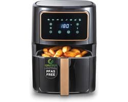 Hot Air Fryer 1800 W - 6.9 L met 8 Kookprogramma's - Keramische Coating - Instelbare Temperatuur 80-200 °C