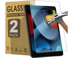 iPad 10.2 Screen Protector met Anti Blauw Licht - Gehard Glas, Bubble Free en Potlood Compatibel voor 9e/8e/7e Generatie