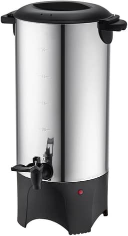 Koffie Urn – 50-Kops Percolator – Horeca Koffiezetter – Snelle Brouwsnelheid & Warmhoudfunctie - Koffie — thumbnail 1