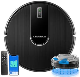LIECTROUX N7S-U – 2-in-1 Robotstofzuiger en Laveur met Gyroscoop Navigatie, 5200 mAh, App/Alexa/Google Besturing — thumbnail 1