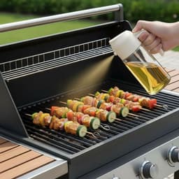 Flow Goods 2-in-1 Olijfolie Sprayer – Crème - Olijfolie Fles met Giet- en Sprayfunctie - Navulbaar Olie Glas – 470 ML – Cooking Spray - BBQ Accesoires – Airfryer — thumbnail 6