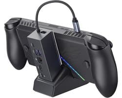 6-in-1 Docking Station voor Handheld Spelcomputers met 4K HDMI, Gigabit Ethernet, en 100W PD Opladen